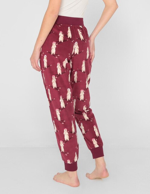 Pantalón pijama Aéropostale vino con diseño gráfico en Liverpool