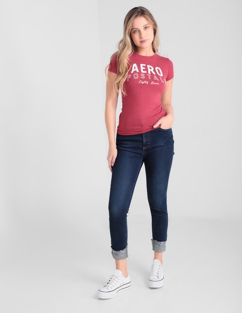 Playera Aéropostale cuello redondo para mujer en Liverpool