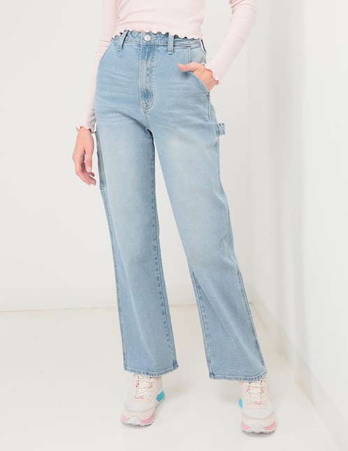 Jeans amplio Aéropostale cintura alta para mujer