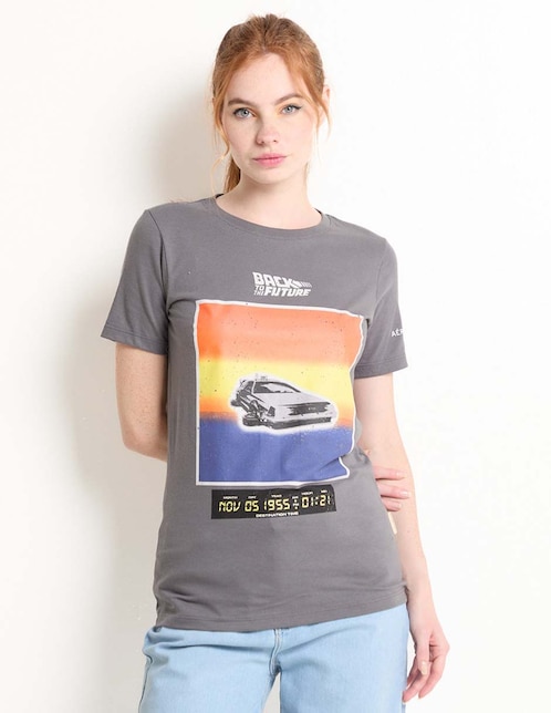 Playera manga corta Aéropostale cuello redondo para mujer