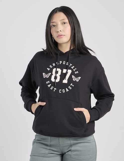 SUDADERA AERO AENV2514 LIS, XCH, NEGRO