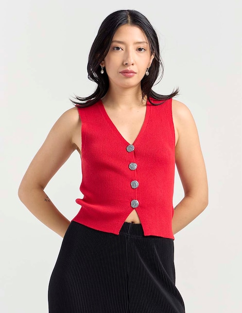 CHALECO AERO 028 ALGODÓN, M, ROJO