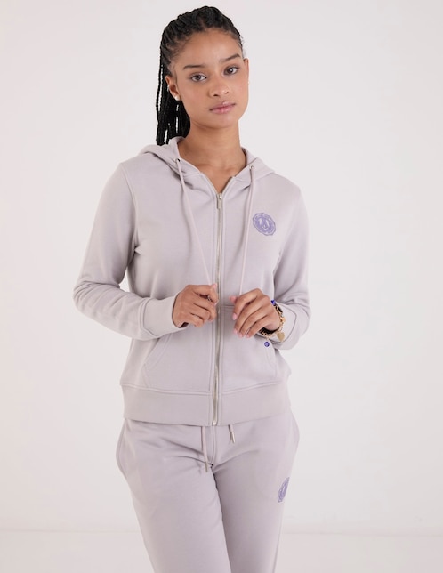 Sudadera con capucha y bolsa para mujer 1