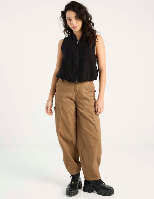 Pantalón barrel para mujer 1
