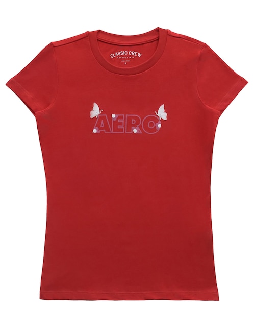 Playera manga corta ropa cuello redondo para mujer 1