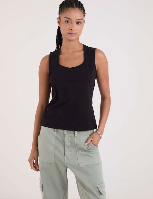 BLUSA AERO A26101 POLIÉSTER, XG, NEGRO