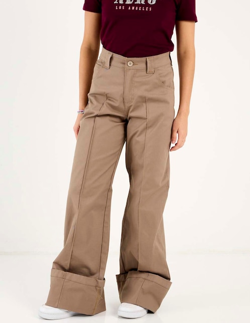 Pantalón relaxed Aéropostale amplio para mujer