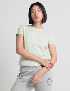 Playera Manga Corta Aéropostale Cuello Redondo Para Mujer