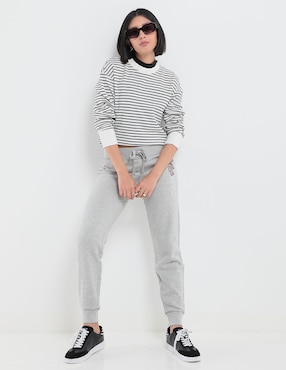 Pants Straight Aéropostale Con Elástico Para Mujer