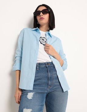 Blusa Camisera Aéropostale Manga Larga Para Mujer