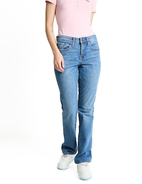 Jeans Relaxed Straight Aéropostale Corte Cintura Para Mujer