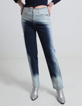 Jeans Straight éropostale Corte Cintura Alta Para Mujer