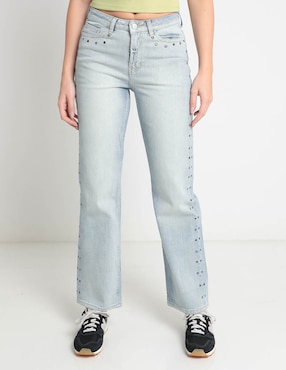 Jeans Straight Aéropostale Corte Cintura Alta Para Mujer