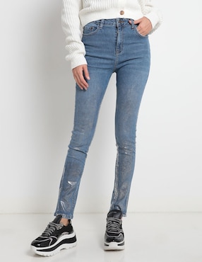 Jeans Skinny Aéropostale Corte Cintura Alta Para Mujer