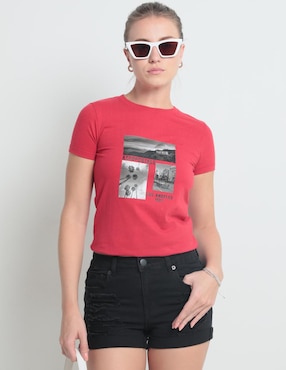 Playera Manga Corta Aéropostale Cuello Redondo Para Mujer