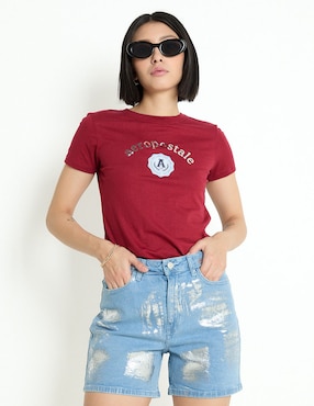 Short Aéropostale De Mezclilla Para Mujer