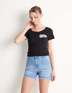 Short Aéropostale De Mezclilla Para Mujer