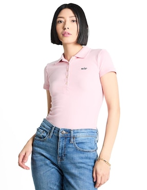 Playera Tipo Polo Aéropostale Para Mujer