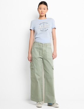 Playera manga corta Aéropostale cuello redondo para mujer
