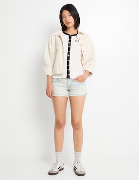 Short Aéropostale de mezclilla para mujer