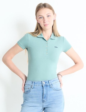 Playera Tipo Polo Aéropostale Para Mujer