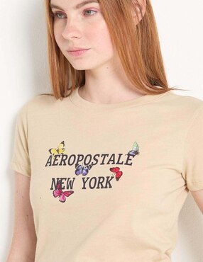 Playera manga corta Aero cuello redondo para mujer