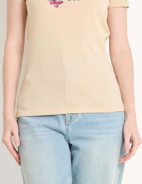 Playera manga corta Aero cuello redondo para mujer