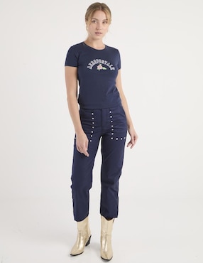 Pantalón capri Aéropostale straight para mujer