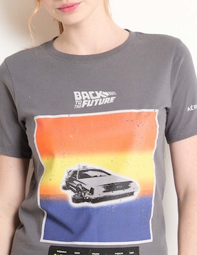 Playera manga corta Aéropostale cuello redondo para mujer