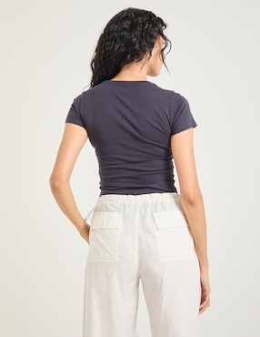 Playera manga corta Aéropostale cuello redondo para mujer