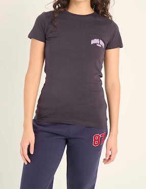 Playera manga corta Aéropostale cuello redondo para mujer