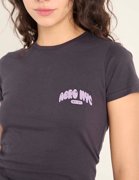 Playera manga corta Aéropostale cuello redondo para mujer