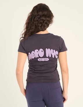 Playera manga corta Aéropostale cuello redondo para mujer