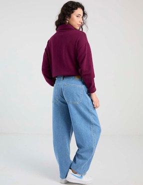 Jeans relaxed barrel Aéropostale para mujer