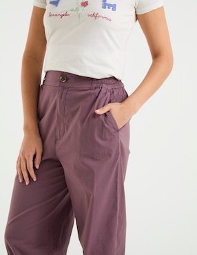 Pantalón relaxed Aéropostale straight para mujer