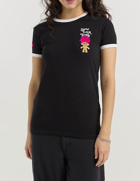 Playera manga corta Aéropostale cuello redondo para mujer