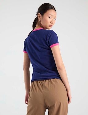 Playera manga corta Aéropostale Good Luck Trolls cuello redondo para mujer