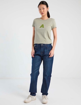 Playera manga corta Aéropostale cuello redondo para mujer