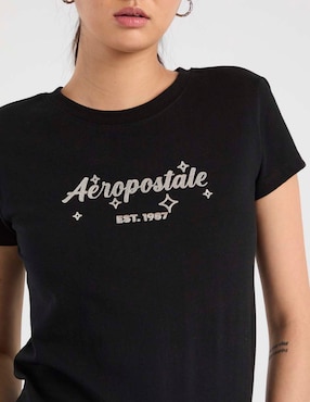 Playera manga corta Aéropostale cuello redondo para mujer