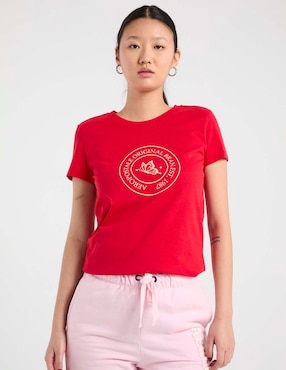 Playera manga corta Aéropostale cuello redondo para mujer