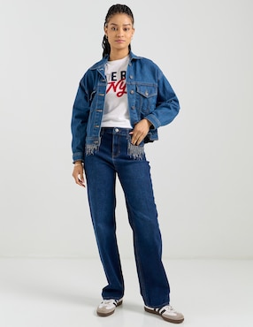 Chamarra denim Aéropostale de mezclilla para mujer