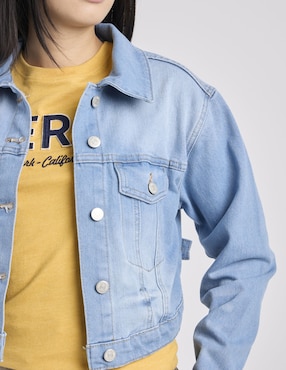 Chamarra denim Aéropostale de mezclilla para mujer