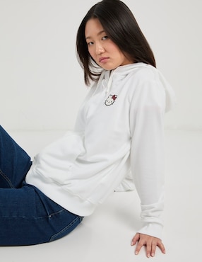 Sudadera con bolsillos Hello Kitty para mujer