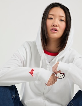 Sudadera con bolsillos Hello Kitty para mujer