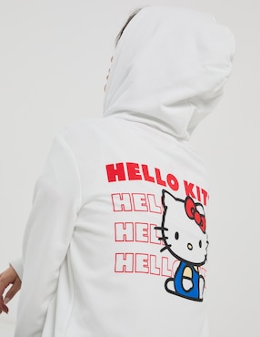 Sudadera con bolsillos Hello Kitty para mujer