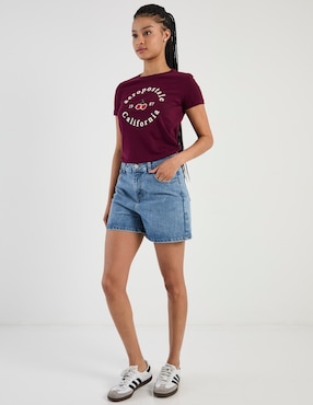 Short Aéropostale de mezclilla para mujer