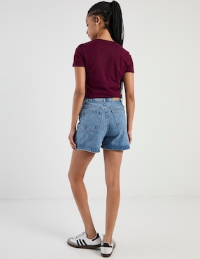 Short Aéropostale de mezclilla para mujer