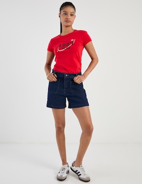Short Aéropostale de mezclilla para mujer
