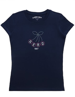 Playera manga corta Aéropostale cuello redondo para mujer