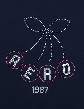 Playera manga corta Aéropostale cuello redondo para mujer